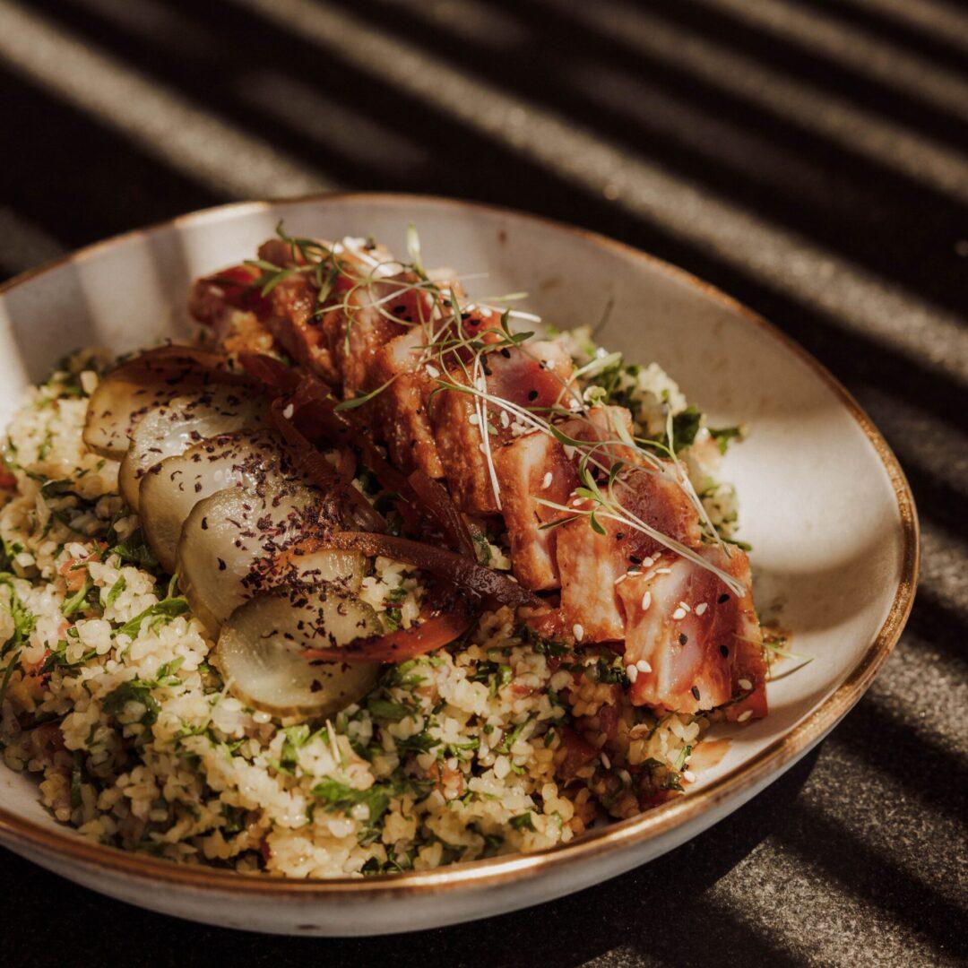 Delicious Tuna Taretare dish at Casa Cook Samos restaurant