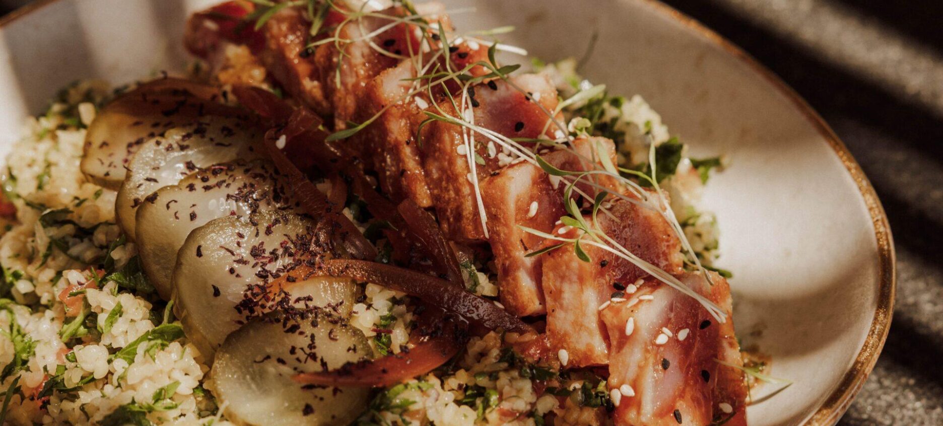 Delicious Tuna Taretare dish at Casa Cook Samos restaurant