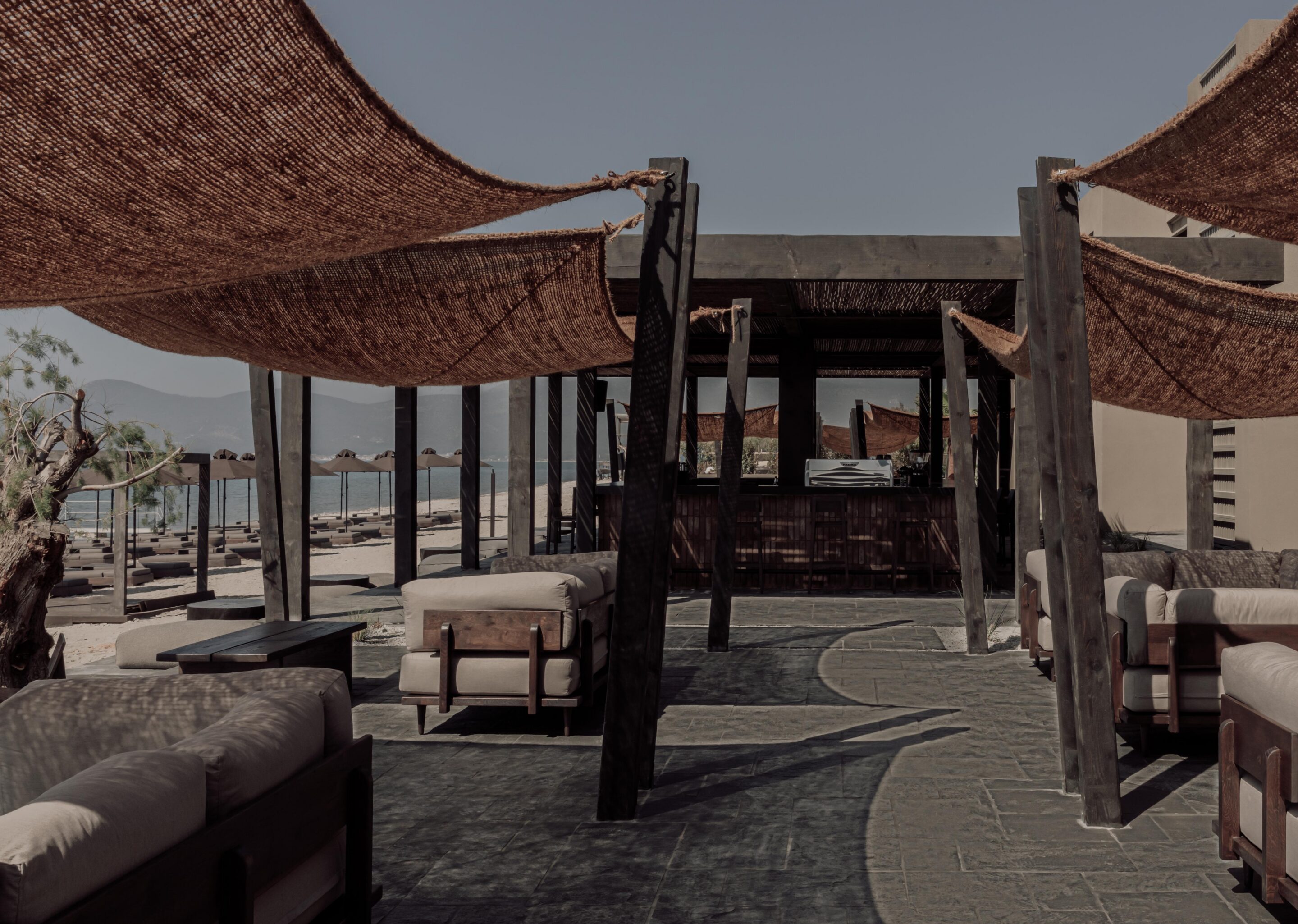 The outdoor space at Beach House restaurant where the DJ plays